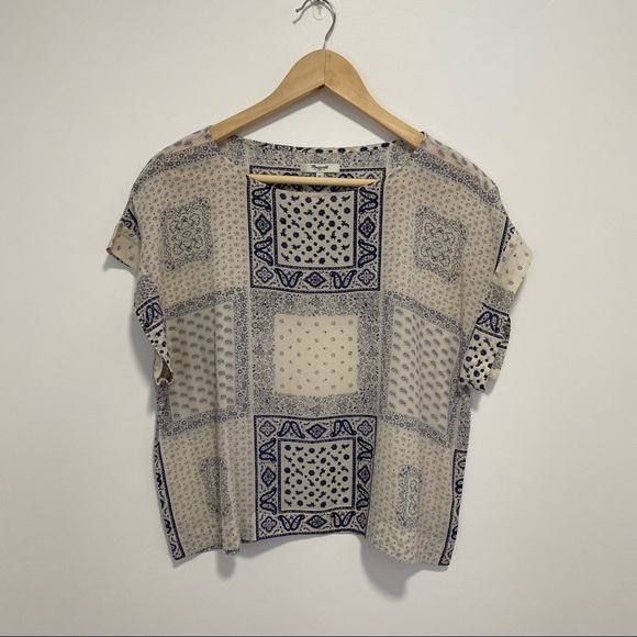 Madewell Kyoto Print top - Picture 3 of 7